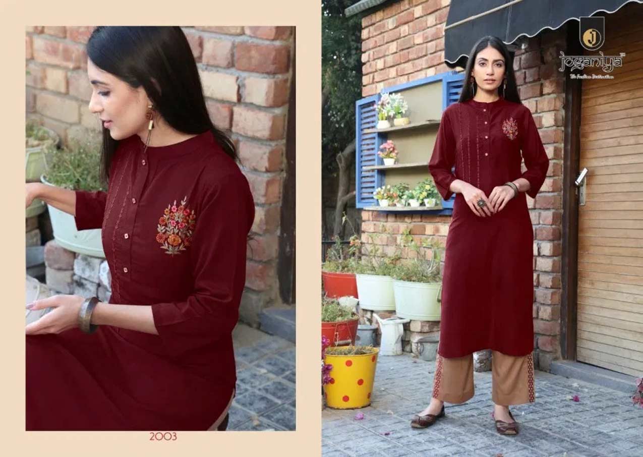 Joganiya Blush Vol-1 Muslin Kurti with Pant Joganiya Blush Vol-1 Muslin Kurti with Pant